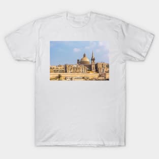 Coastal landscape of Valletta, Malta T-Shirt